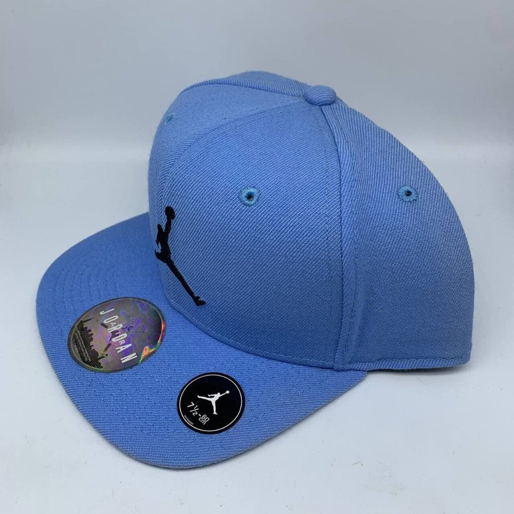 Air Jordan UNC Jumpman Hat 7 1/2 Fitted Cap Chicago Bulls Men - Picture 5 of 6